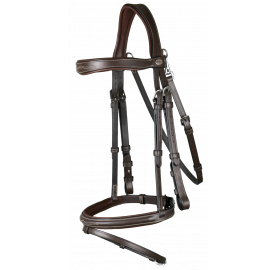 BRIDON MUSEROLLE COMBINEE MOUSQUETONS