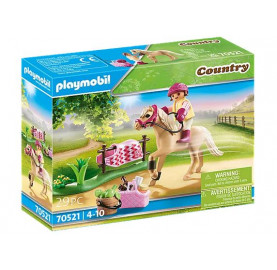 CAVALIERE AVEC PONEY BEIGE