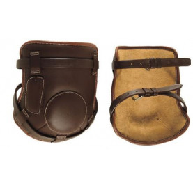 PROTEGE GENOUX CUIR A BOUCLE